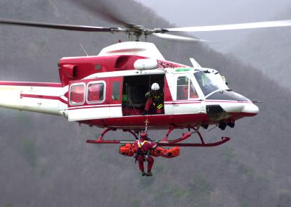 Helicopter hoisting rescue